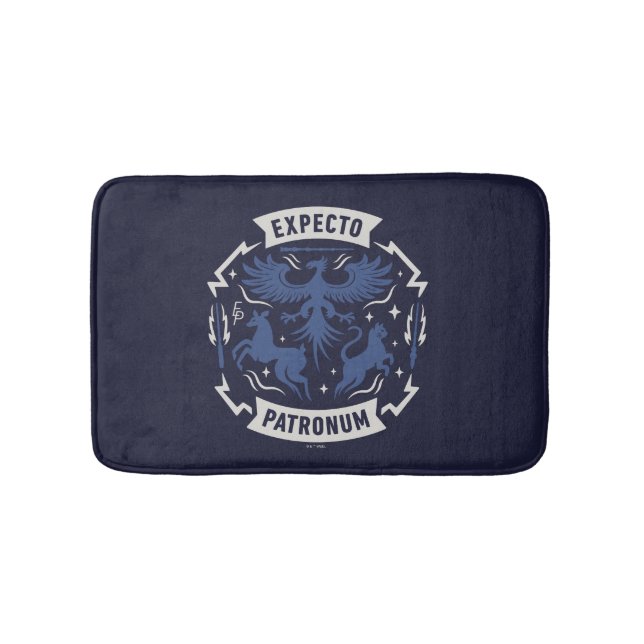 Expecto Patronum Vintage Silhouette Graphic Badematte (Vorderseite)