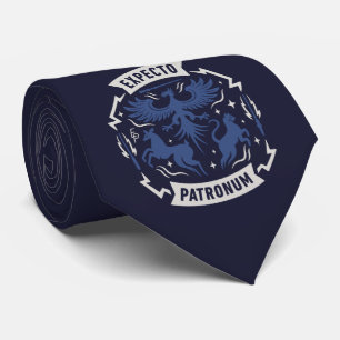 Expecto Patronum Vintage-Silhouetten-Grafik Krawatte