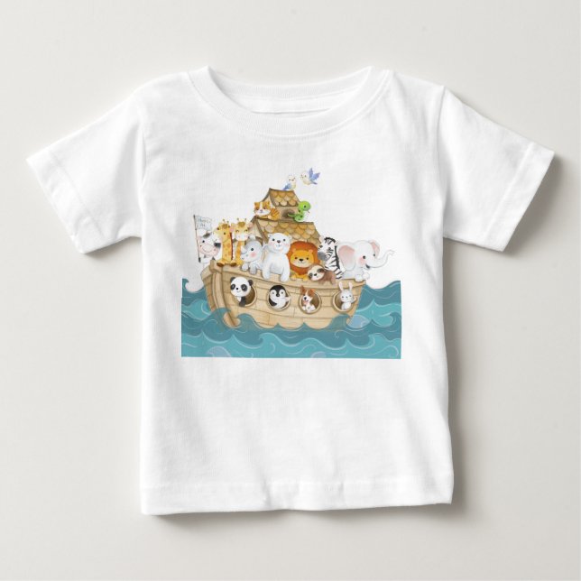 Expedição na Arca de Noé Baby T-shirt (Vorderseite)