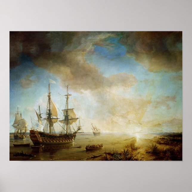 Expedition von Robert Cavelier de La Salle Poster (Vorne)