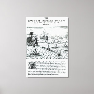 Expedition von Thomas Cavendish Leinwanddruck