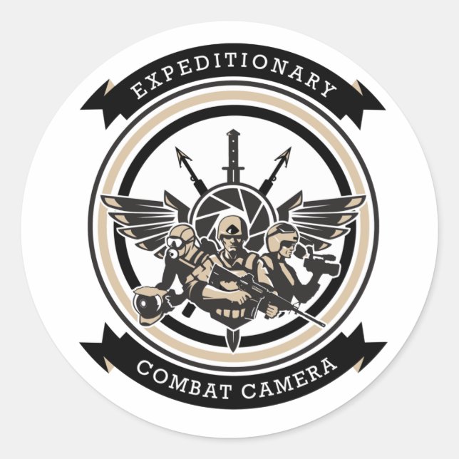 Expeditionskorb Camera Atlantic Sticker (Vorderseite)