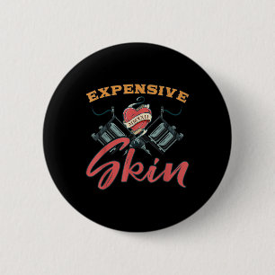 Expensionierte Haut Funny Tattoo Lover für Tattoo  Button