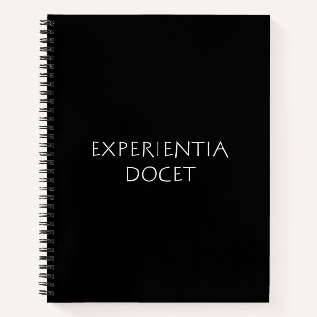 Experientia Docet Notizbuch (Vorderseite)