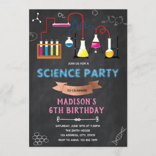 Experiment MAD WISSENSCHAFT GEBURTSTAG EINLADUNG
