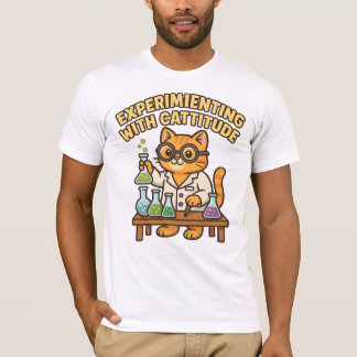 Expérimentation avec Cattitude - T-shirt de chat d