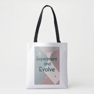 Experimentiere und entwickle dich weiter tasche