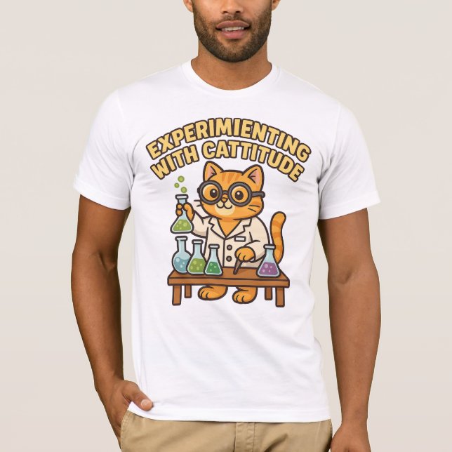 Experimentieren mit Cattitude - Labrador Cat T - S T-Shirt (Vorderseite)