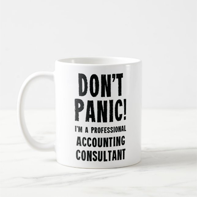 Expert en comptabilité Fun Coffee Mug Cadeau (Gauche)