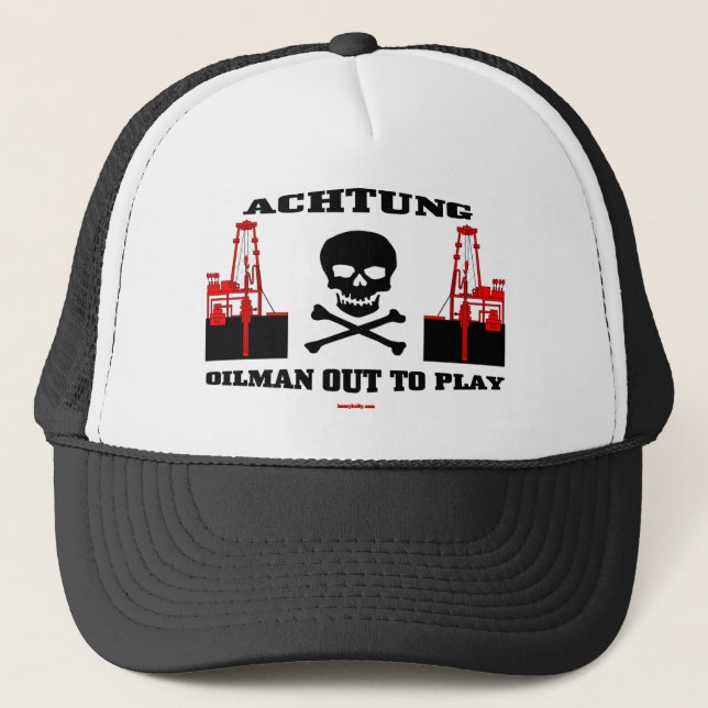 Expert pétrolier d'Achtung à jouer, casquette de (Devant)