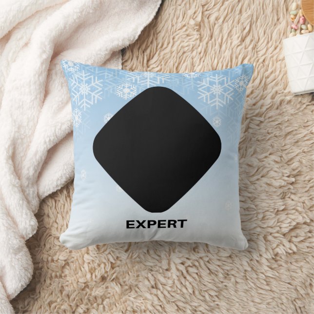 Expert Skier Black Diamond Kissen (Decke)