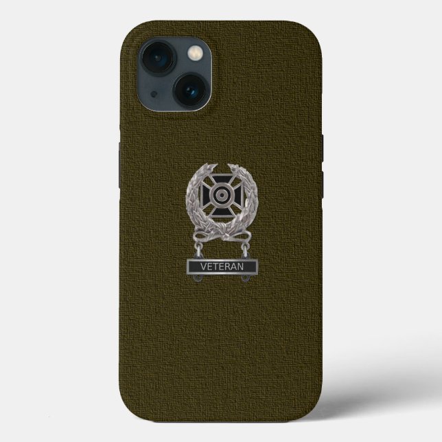 Expert Veteran Abzeichen Medaille Case-Mate iPhone Hülle (Rückseite)