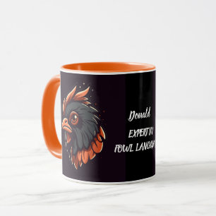 Experte für die Sprache der Hühner, Cockerel's Hea Tasse