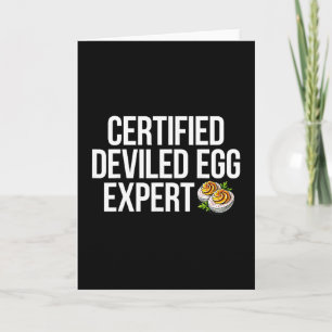 Experte für gefüllte Eier  Karte