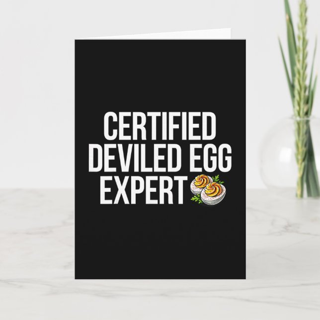 Experte für gefüllte Eier  Karte (Vorderseite)