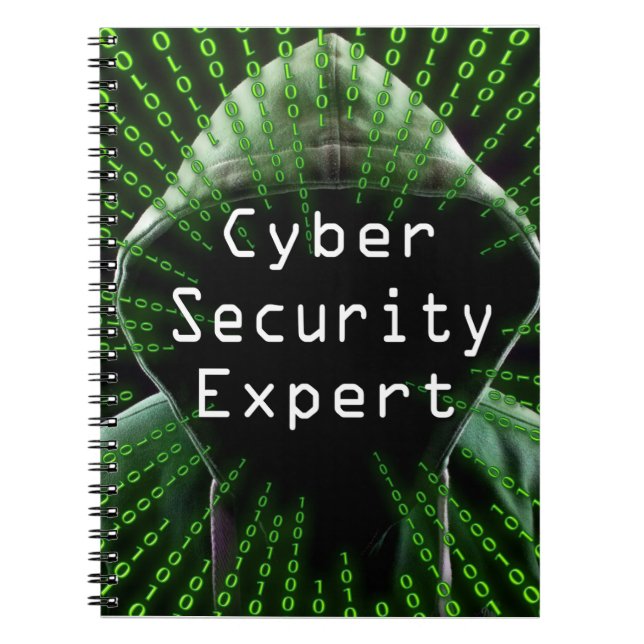 Experten für Cybersicherheit Notizblock (Vorderseite)