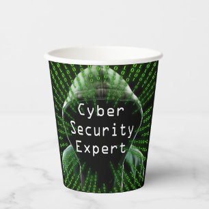 Experten für Cybersicherheit Pappbecher