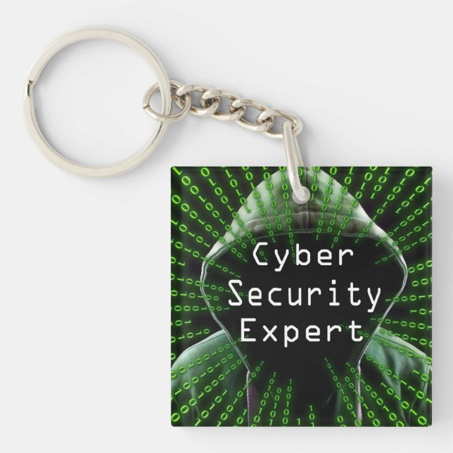 Experten für Cybersicherheit Schlüsselanhänger (Vorderseite)