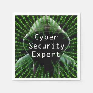 Experten für Cybersicherheit Serviette