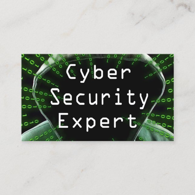 Experten für Cybersicherheit Visitenkarte (Vorderseite)