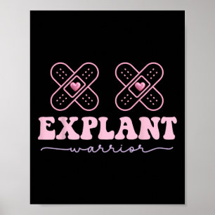 Explantate Brust Implant Krankheit Krebs Bewusstse Poster