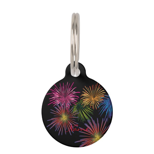 Explodieren von Fireworks Thunder_Cove Haustiermarke (Rückseite)
