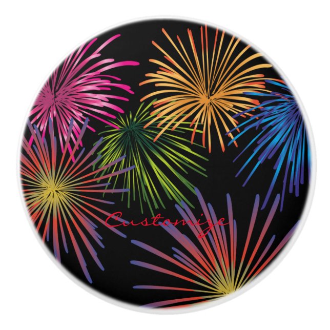 Explodieren von Fireworks Thunder_Cove Keramikknauf (Vorderseite)