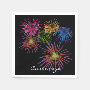 Explodieren von Fireworks Thunder_Cove Serviette