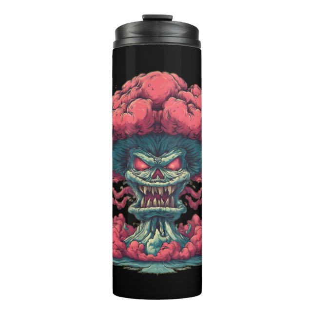 Explodierender Dämon Street Art Becher (Vorderseite)