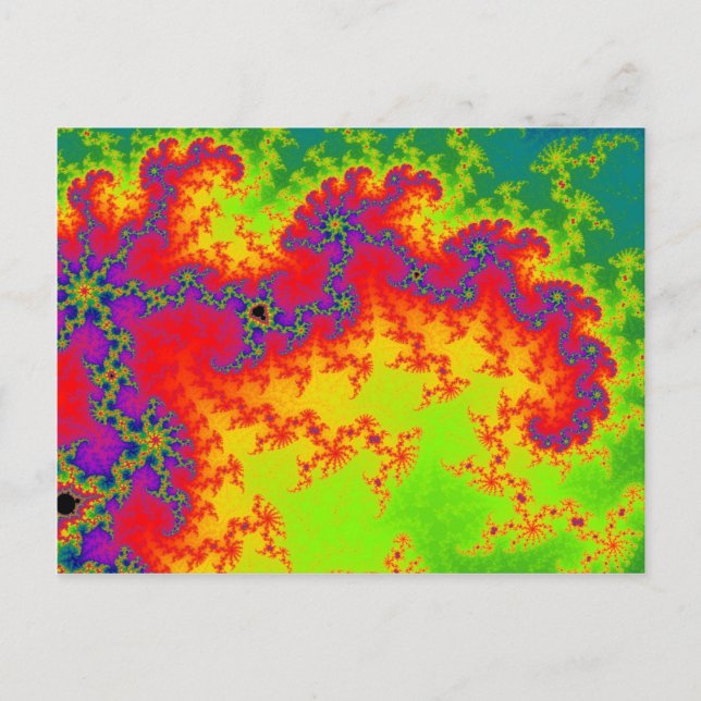 Explodierender Regenbogen Postkarte (Vorderseite)