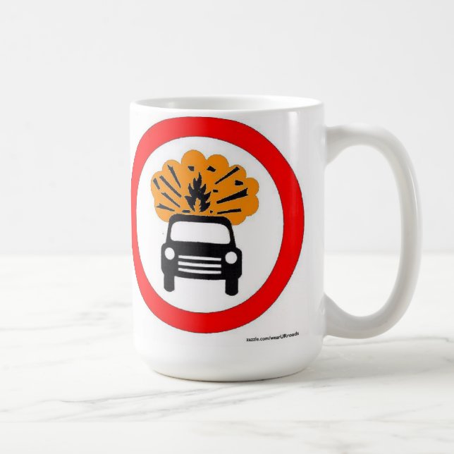 Explodierendes Auto-Fördermaschinen-europäisches Kaffeetasse (Rechts)