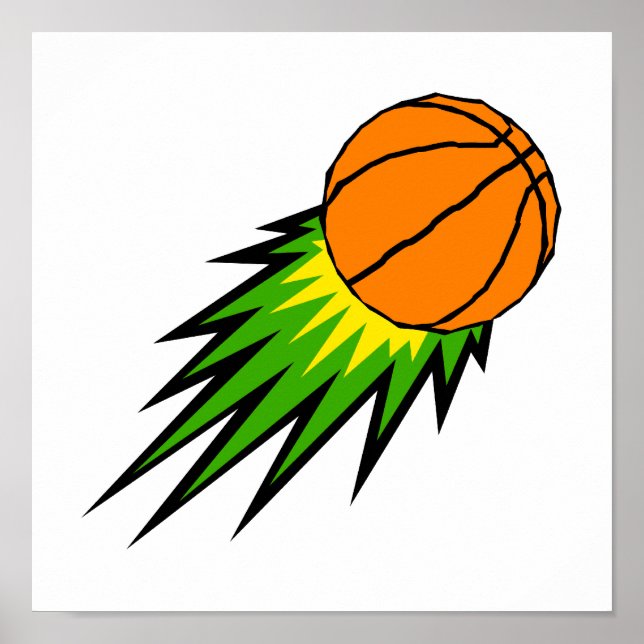 Exploding basketball poster (Vorne)