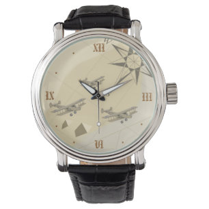 Exploration de l'aviation montre style années 1920