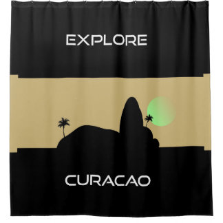 Explore Curacao Duschvorhang