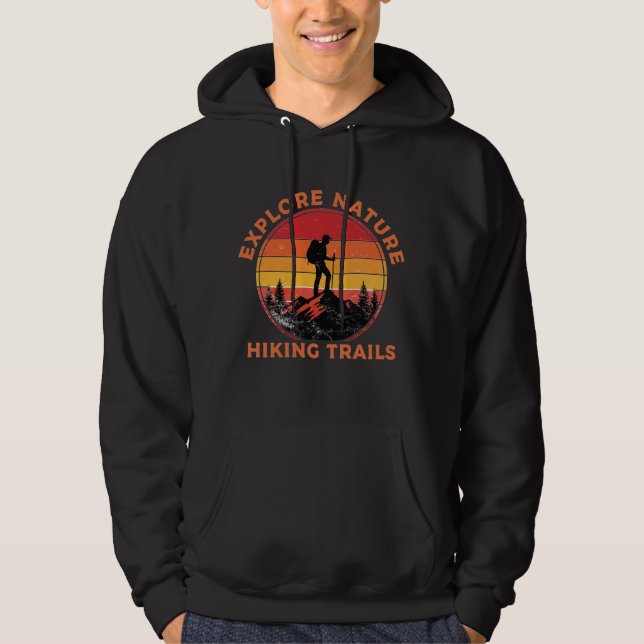 Explore Nature: Hiking Trails | Adventure Outdoor  Hoodie (Vorderseite)