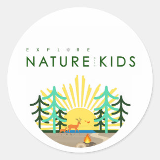 Explore Nature with Kids Logo Sticker