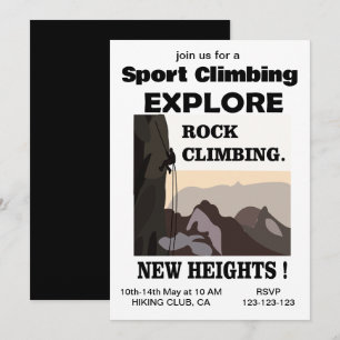 Explore New Heights Klettertraining Einladung