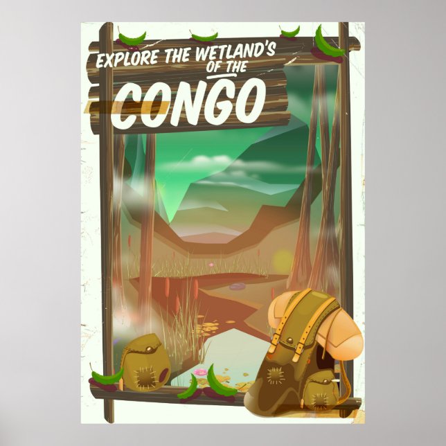 Explore the Wetlands of the Congo Poster (Vorne)