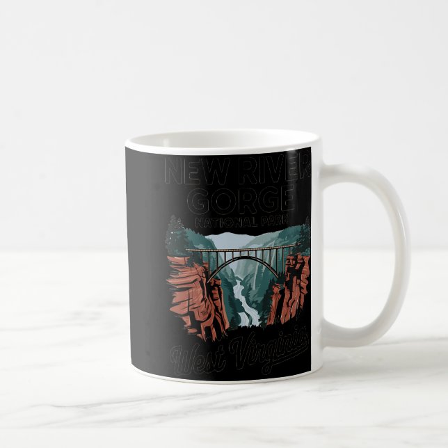Explore West Virginia's New River Gorge National P Kaffeetasse (Rechts)