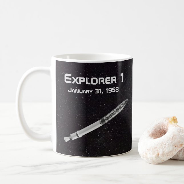 Explorer 1 Satellit Kaffeetasse (Mit Donut)