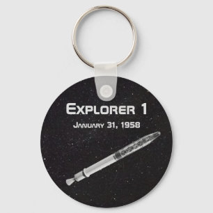 Explorer 1 Satellit Schlüsselanhänger