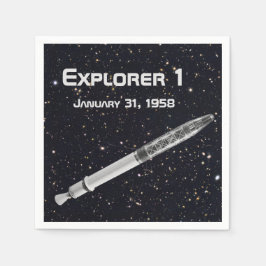 Explorer 1 Satellite Starry Sky Serviette