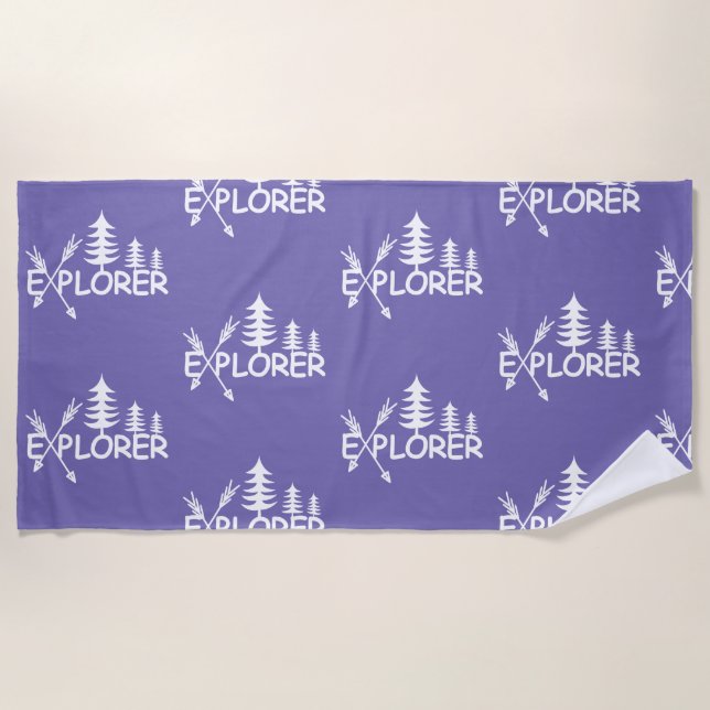 Explorer Design - Serviette de plage (Devant)
