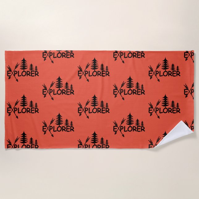 Explorer-Design - Strandtuch (Vorderseite)