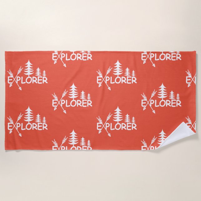 Explorer-Design - Strandtuch (Vorderseite)