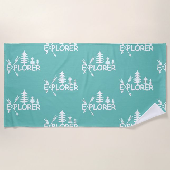 Explorer-Design - Strandtuch (Vorderseite)