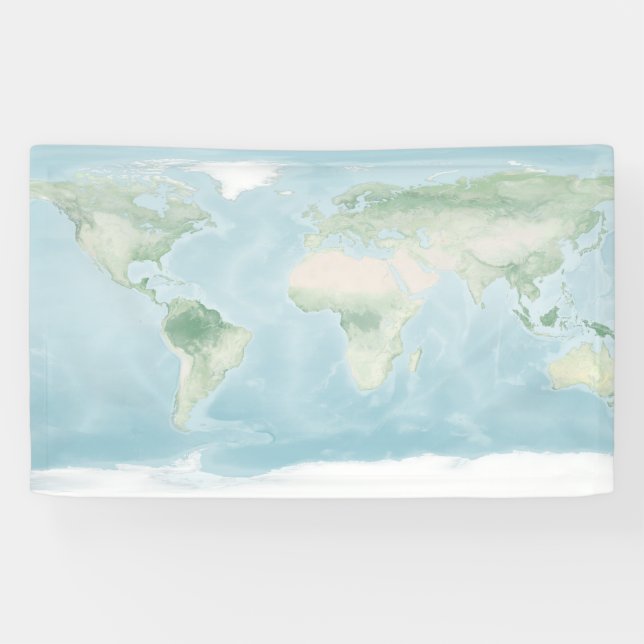 Explorer-Karte der Erdoberfläche Banner (Horizontal)