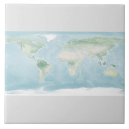 Explorer-Karte der Erdoberfläche Fliese