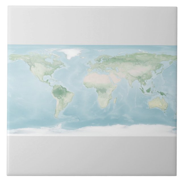 Explorer-Karte der Erdoberfläche Fliese (Vorderseite)