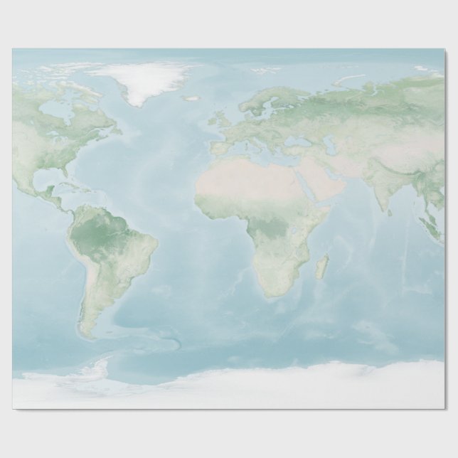 Explorer-Karte der Erdoberfläche Geschenkpapier (Flach)